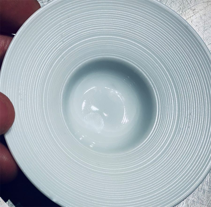 Wit bordje / schaaltje, diameter 10 cm