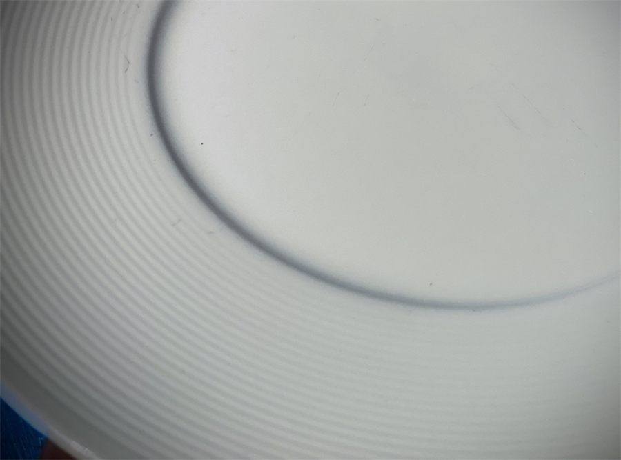 Wit bord plat, diameter 25 cm